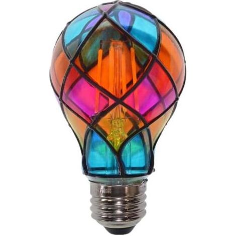 Ampoules Lumineuses À Effet Vitrail Ampoule LED De Couleur E26 4W 120V - Éclairage D'Ambiance,Pour La Fête Halloween Les Festivités La Lampe De Chevet L'Intérieur Noël La Chambre Le Jardin (1/4)