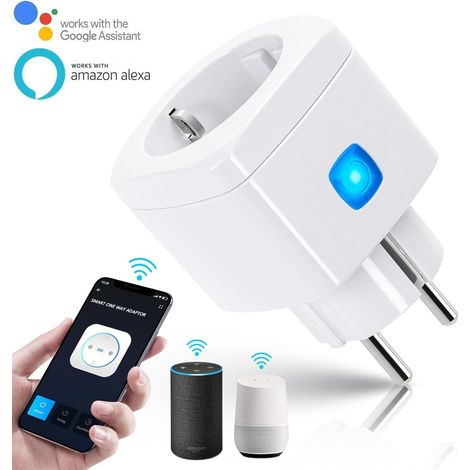 Aigostar Presa Smart WiFi Schuko 10A 2300W Alexa Google Controllo Vocale