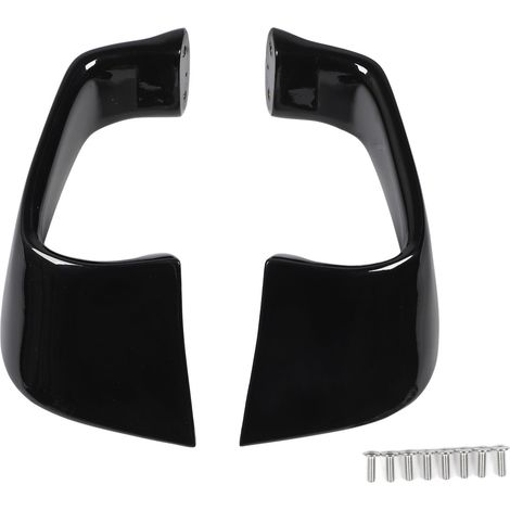 Kit di carene aerodinamiche per moto, alettone fisso, 2 pezzi, decorazione laterale per YZF R1 R6, nero lucido. (1/4)