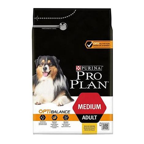 crocchette per cani purina "pro plan" adulto di taglia media con pollo everyday nutrition 3 kg
