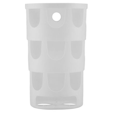 Boîte de rangement pour sac poubelle, support de rangement pour sacs à ordures muraux durables en plastique de haute qualité pour cuisine, salle de bain(blanc)