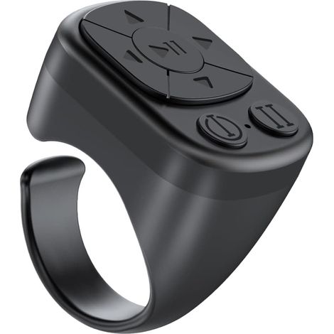 Lollanda TikTok Ring Remote - Télécommande Bluetooth pour iPhone et iPad, bouton appareil photo, vidéo et musique, compatible iOS et Android (1/5)