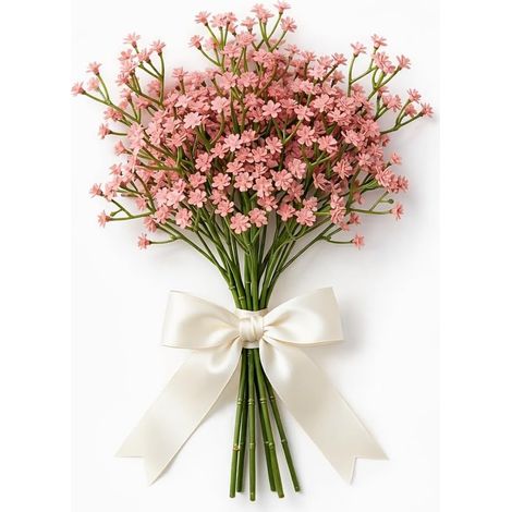6 PCS Fleurs Séchées, Branches de Fleurs Gypsophiles Artificielles 28 cm Fleurs Artificielles Deco pour Vase Mariage Bouquet Centre de Table Fleurs Artificielles Deco et Décoration Intérieure (1/5)