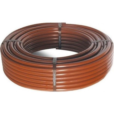Tuyau de 16 mm avec goutteurs tous les 33 cm. 100 mètres. Marron Offre exclusive (1/3)