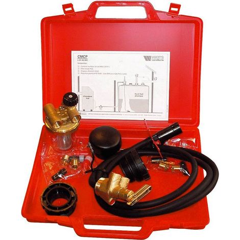 Watts – Colimazout pour cuve fioul plastique avec filtre bitube RV – Débit 400 L/h – Raccords Ø 8-10-12 mm – Combiné multibloc inclus - 22L0146400
