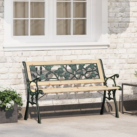 Maison Exclusive - Gartenbank mit Kissen Braun 116 x 54 x 73 cm H (1/5)