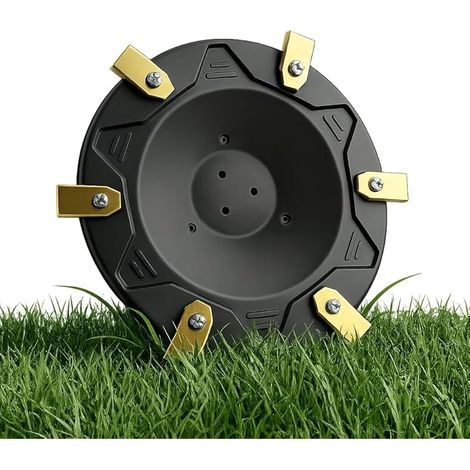 Lot de 6 lames de couteaux compatibles avec ECOVACS Goat O500 O800 O1200 G1-800 G1-2000 G1 Assiette de tonte de qualité supérieure en plastique renforcé de fibre de verre pour 6 lames (1/5)