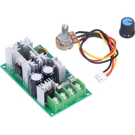 Motordrehzahlregler mit PWM-Elektronikregler, Hochleistungs-Antriebsmodul, DC 10–60 V, 20 A (1/5)