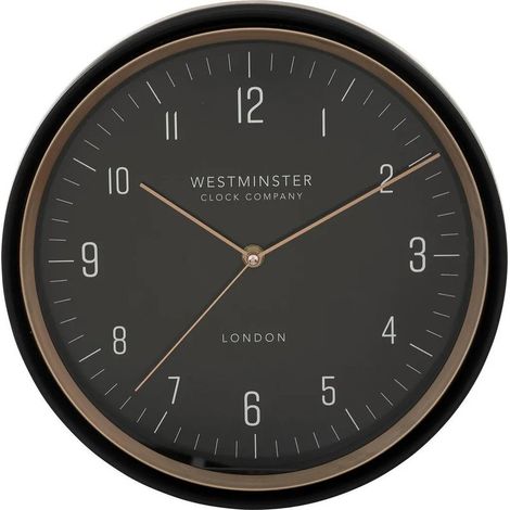 Wanduhr für die Küche SVEN, schwarz, Ø 29 cm