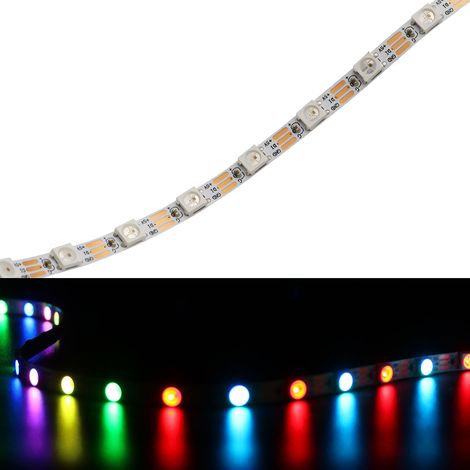 SK6812 5V pixel LED strip, 60-LED multicolor strip WS2812B multicolor LED strip, 5mm wide LED strip