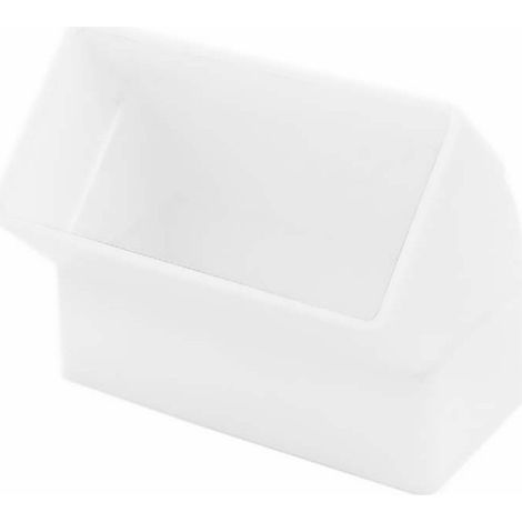 Gomito verticale rettangolare 45º 180x90mm PVC bianco - ventilazione ed evacuazione fumi - KANAL