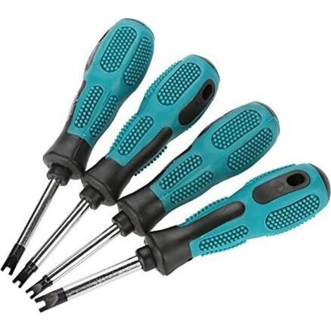 Juego de destornilladores en forma de U – Acero cromo-vanadio – 50 mm de longitud – Para desmontar teclados y dispositivos electrónicos (1/5)