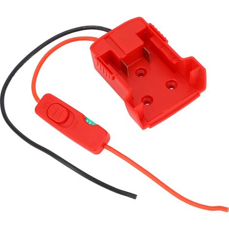 Adaptateur secteur avec câble d'alimentation CC 16 AWG, kit d'alimentation portable pour mini-antenne parabolique compatible avec les batteries Li-ion 18 V 48 11 1828, 48 11 1815 et 48 11 1840 (1/5)