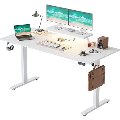 Electric Standing Sitting Desk with Mobile Monitor Stand (1/5)