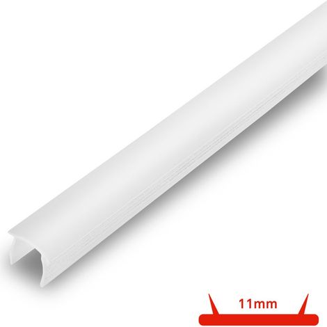 Briloner Diffusor Klemmbar 130cm 11mm Spaltenbreite Für Akustikpaneele Weiß - Kunststoffprofil Wohnzimmer Schlafzimmer Flur
