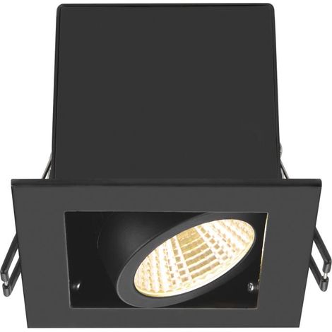 Encastré downlight KADUX simple 3000 K 38° IP 20 carré noir - SLV - 1007551