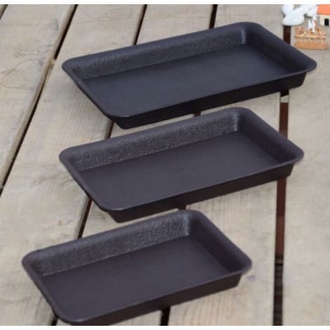 Saucer Pour Plante - En Plastique - 22 x 15 x 2,5 cm - Pour Intérieur Et Extérieur - Lot De 6 (1/5)