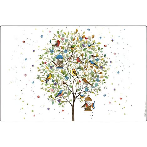 Set de table oiseaux dans larbre 43 cm