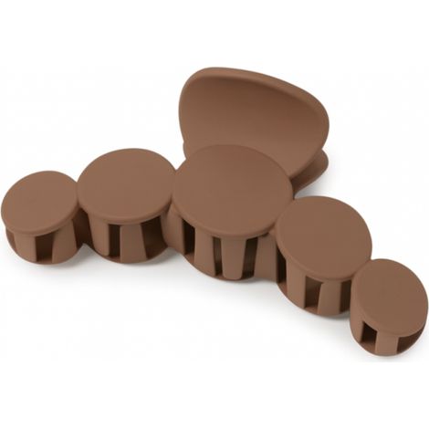 Haarspange, XL braun, 10 cm, robuste Haarspange für Damen (1/3)