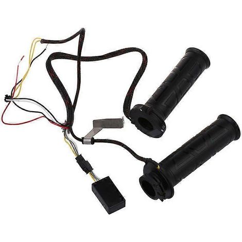 Puños eléctricos calefactables para manillar de motocicleta de 7/8" y 12 V. (1/5)