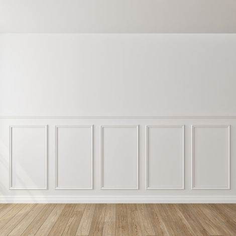 Nordlinger – Kit de moulures murales en bois FSC 5 pièces 100 x 60 cm – Soubassement mural 100 cm – Installation facile avec colle polyuréthane