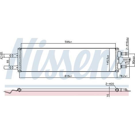 Radiateur, refroidissement du moteur NISSENS 606420 VOLVO 32222121