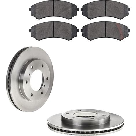 KIT FRENI ANTERIORI compatibile con MITSUBISHI PAJERO III CANVAS TOP (V6W,V7W) - DISCHI + PASTIGLIE OEM: P 54 029 / 17118 /SOSTITUZIONE DIRETTA/BASSA POLVERE/SILENZIOSO (1/5)
