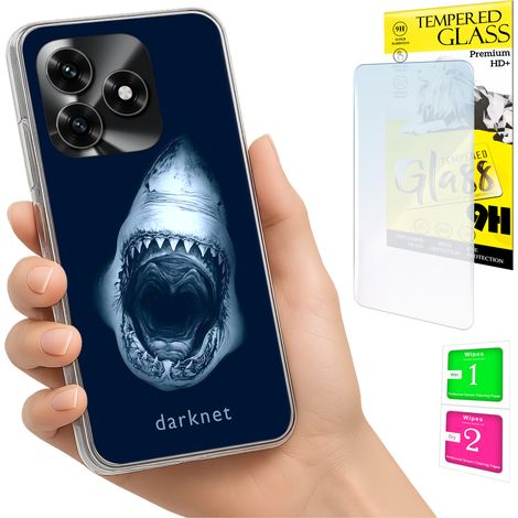 Coque pour Honor X5C Plus / X5C 4G avec photo, coque arrière et verre trempé 9H (1/5)