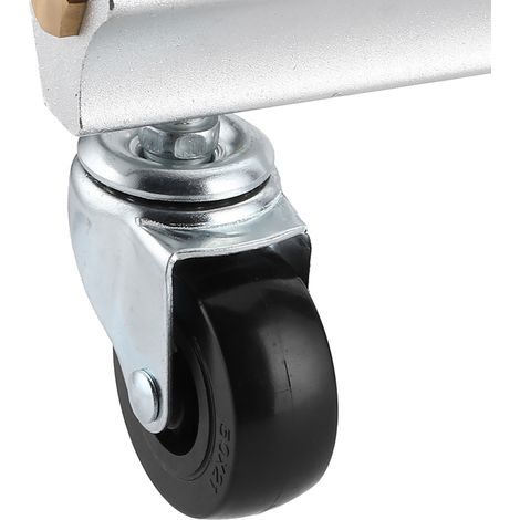 Lanza de limpieza de alta presión de 1/4 de pulgada con ruedas para superficies, marca Manodome Economy, acero inoxidable, 31,5 cm con doble rueda. (1/5)