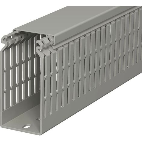 OBO Bettermann Canal de cableado 100x50x2000 Cloruro de polivinilo gris piedra RAL 7030, 6178437