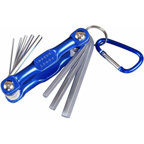 DEESSE SHOP - Jeu de clés Allen pliantes Tournevis hexagonaux Torx métriques et impériaux Jeu de 8 pièces Allen Torx métriques (1/5)