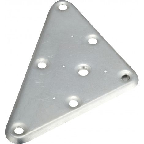 Placa de montaje triangular de metal para atornillar, H.140 x W.80 mm HETTICH (1/2)