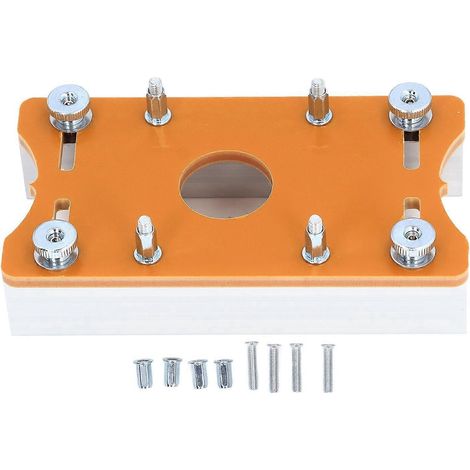 Plaque d'insertion en alliage d'aluminium pour tables de fraisage, plaque de positionnement à rainure pour fraises de 65 mm, travail du bois