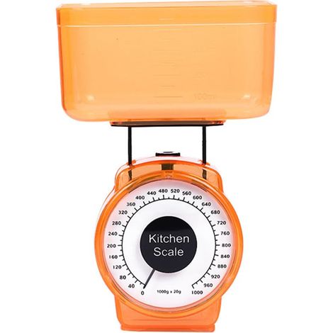 Balance Cuisine Mécanique 1 Kg sans Pile Plateau en Acier Inoxydable (1/5)