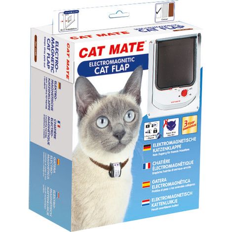K&F CAT MATE 254W PUERTA GATO ELECTROMAGNÉTICA BLANCO 195 X 242MM