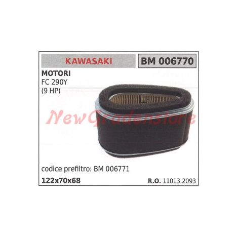 Filtro aria KAWASAKI motore FC 290Y (9 HP) 006770
