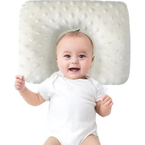 1 oreiller pour enfant, respirant, 26×20×4 cm, en coton polyester et fibre de polyester, pour nouveau-nés et bébés de 1 à 3 ans (1/5)