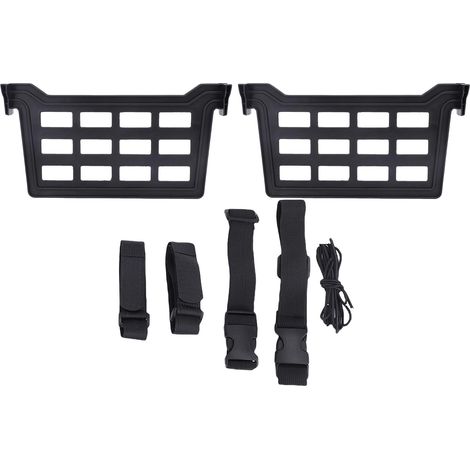 Housse voiture 420D Oxford extérieur – Protection pluie soleil poussière toutes saisons remplacement Wrangler 4 portes bande réfléchissante noir (1/5)