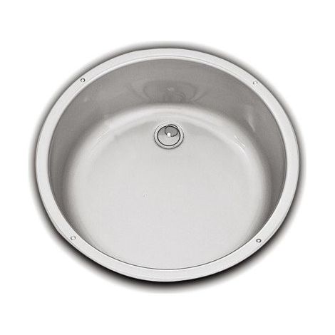 Evier Cuve Ronde Inox DOMETIC modèle 928 pour camping car (1/2)