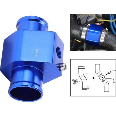 Accessoires pour instruments de course automobile : manomètre de température d'eau, té de température d'eau 26 mm (1/5)