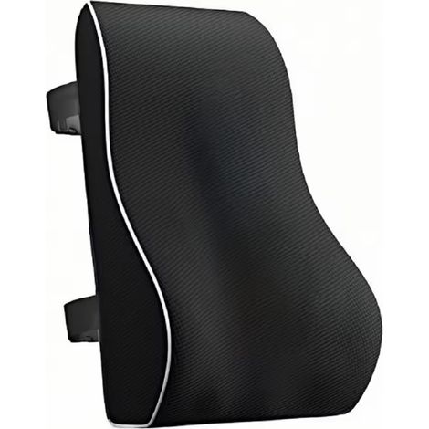Coussin De Soutien Lombaire - Mousse A Memoire De Forme - Maille Respirante 3D - Pour Chaise De Bureau Et Siege Auto - 1 Unite (1/5)
