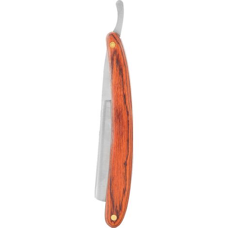 Porte-rasoir de barbier vintage en bois pour rasage barbe et coupe de cheveux (1/5)