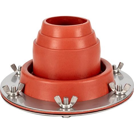 Botte de cheminée en silicone haute température Botte d'aération de toit flexible pour tuyau OD 1 77\ (1/5)