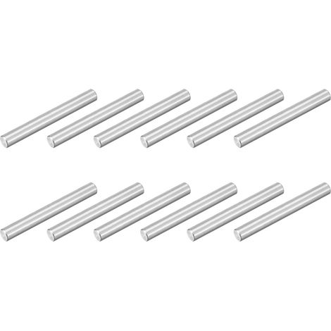 12pcs M6x50mm Goupille Cylindrique Étagère, Goujons Cylindriques Acier Inoxydable 304, Support Cheville d'Étagère Fixation pour Fabrication Industrie Mécanique Installation Meuble (1/5)
