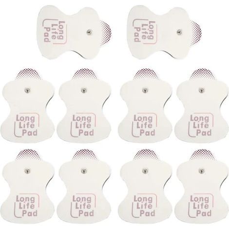 Lot de 10 électrodes de rechange pour masseur Omron, 10 pièces, longue durée