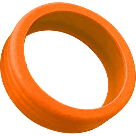 Enjoliveurs orange pour valises à roulettes afin de réduire le bruit des roues et d'absorber les chocs. (1/5)