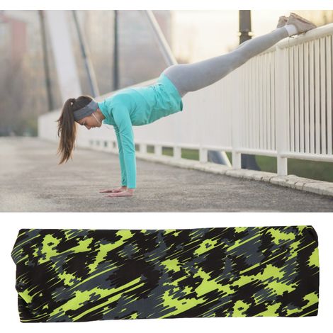 Bandeau sportif imprimé en polyuréthane, idéal pour yoga, running et cyclisme, séchage rapide