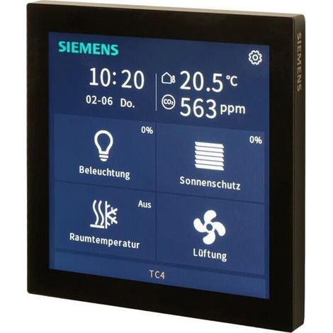 Siemens KNX TOUCH CONTROL TC4, 4Z SW (UP 204S22)