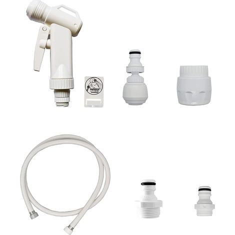 Siroflex 2015/2S Kit Bagno Accessori Lavatesta Completo Made In Italy  Doccetta Per Lavandino Con Raccordo Rapido  Doccetta Per Lavandino  Allaccio Per Tubo Di Carico Di Lavatrice e Lavastoviglie (1/5)