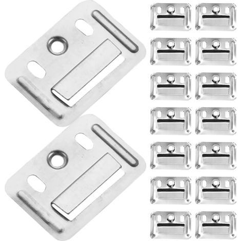 100pièces Connecteurs De Panneaux Muraux Inoxydable Pour Fixation De Meubles Accessoires De Montage Et Étanches Pour Salles De Bain Et Espaces Humides (1/5)